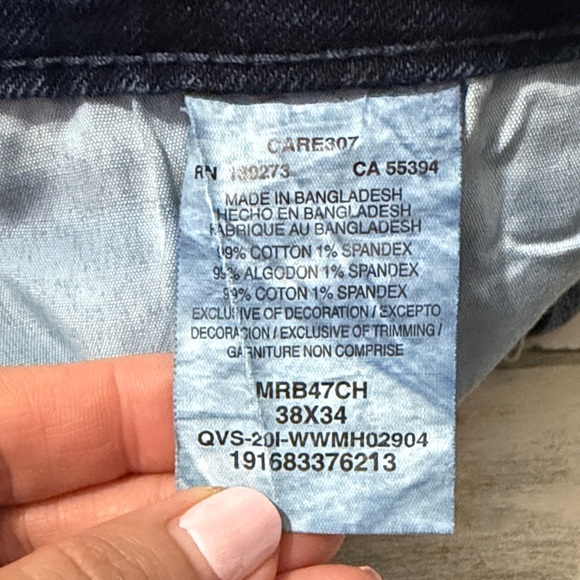 Rock 47 Denim by Wrangler Slim Boot Jeans Size 38 - Picture 7 of 9